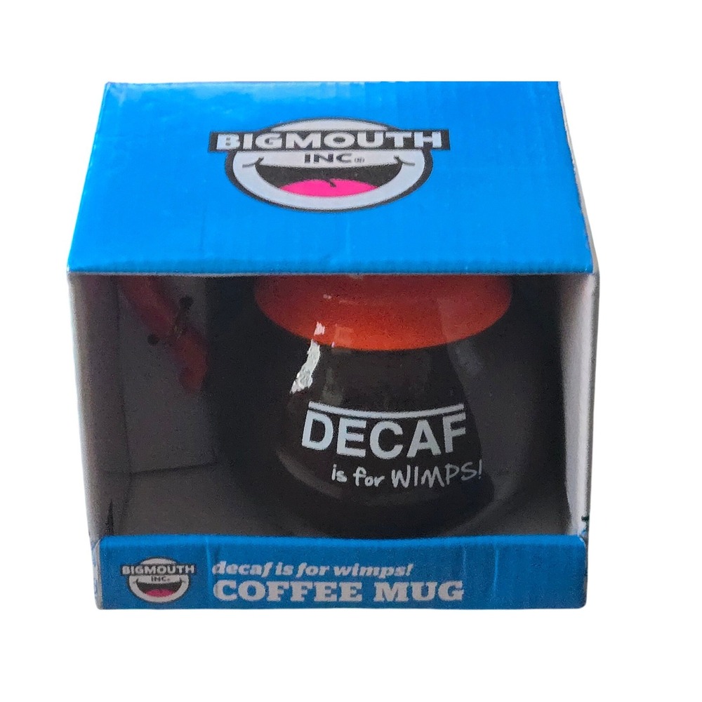 BigMouth Inc Decaf Is For Wimps Coffee Mug Novelty Gift NIB - Picture 6 of 9
